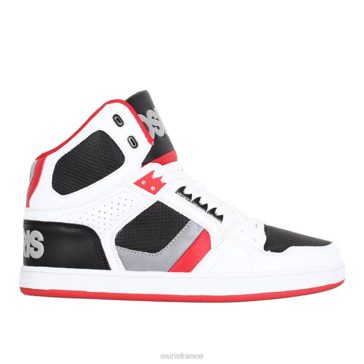 Osiris chaussure 28B832 nyc 83 clk blanc/noir/3m/rouge