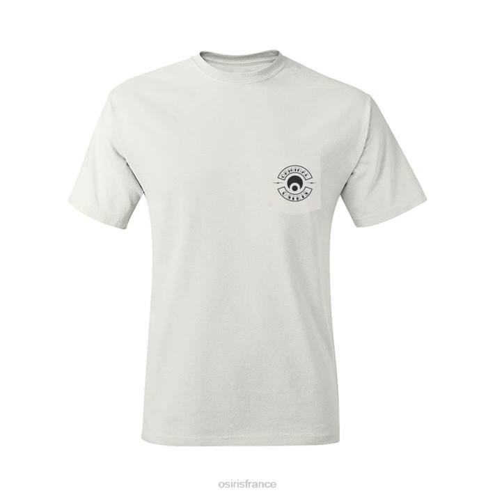 Osiris vêtements 28B852 t-shirt à poche original sin blanc